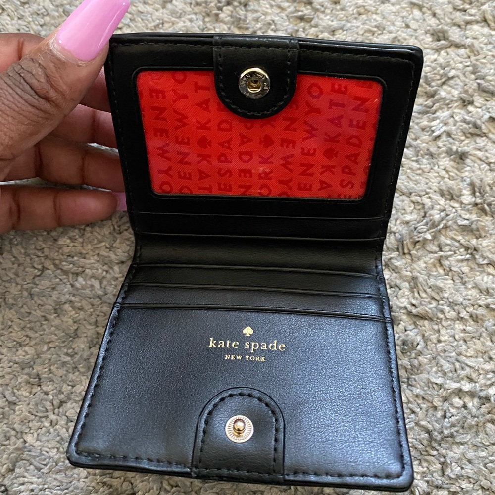 Polka dot, small Kate spade wallet, gently used